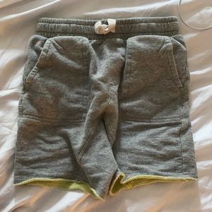 Tea Collection heather grey drawstring shorts